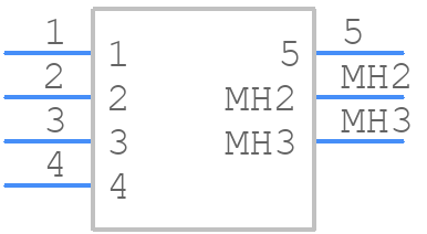 NC5FDM3-H-BAG - Neutrik - PCB symbol