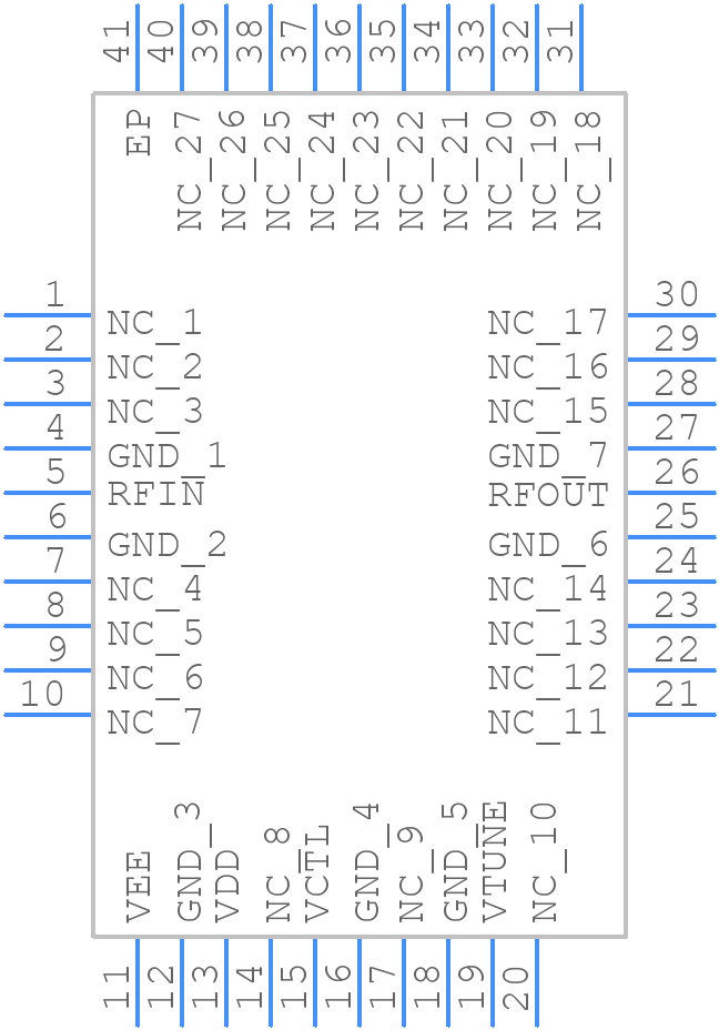 ADMV8432ACPZ-R5 - Analog Devices - PCB symbol