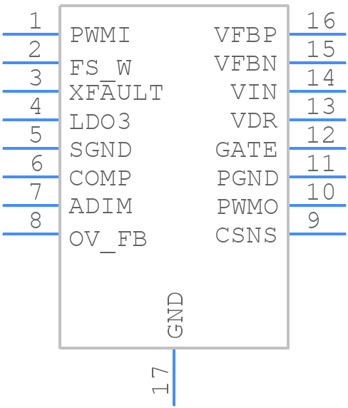 ALED6001TR - STMicroelectronics - PCB symbol
