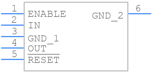 TPS726126DCQR - Texas Instruments - PCB symbol