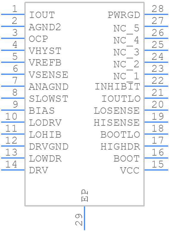TPS5618PWPG4 - Texas Instruments - PCB symbol