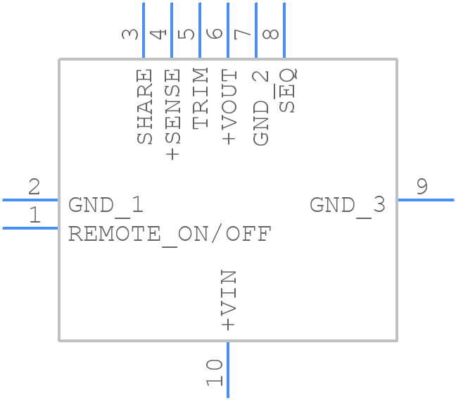 TOS 30-05SM - Traco Power - PCB symbol