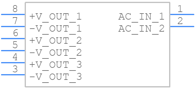 TMT 30522 - Traco Power - PCB symbol