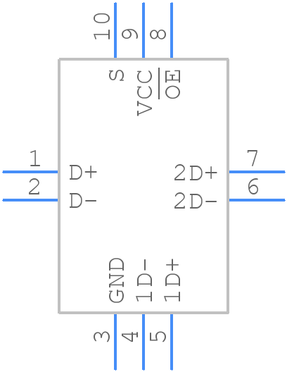 TC7USB42MU - Toshiba - PCB symbol