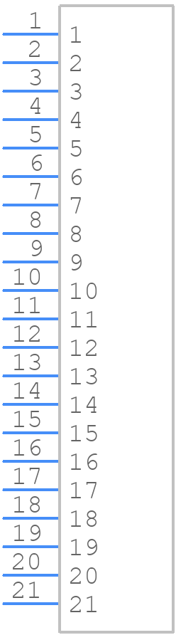 TSW-121-08-S-S - SAMTEC - PCB symbol