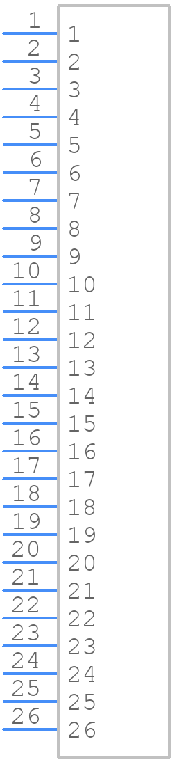 TSW-126-24-F-S - SAMTEC - PCB symbol
