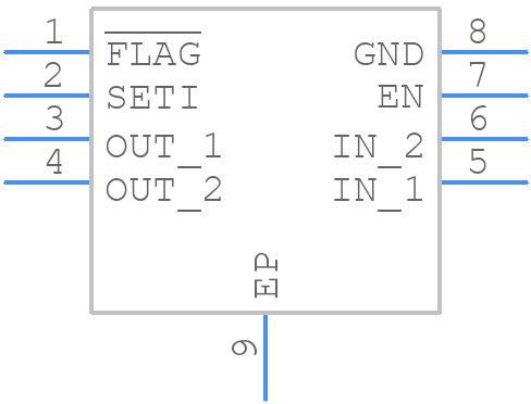 MAX14575BETA+T - Analog Devices - PCB symbol