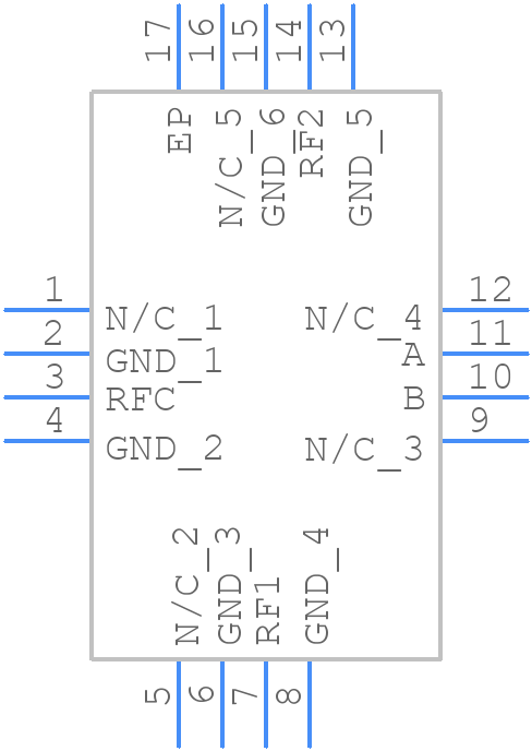 HMC547LP3ETR - Analog Devices - PCB symbol