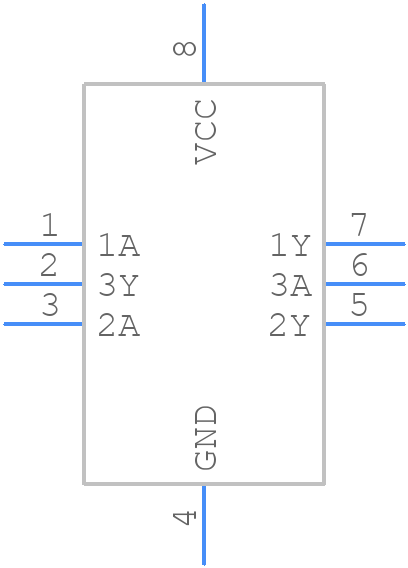 74LVC3G07GM,125 - Nexperia - PCB symbol