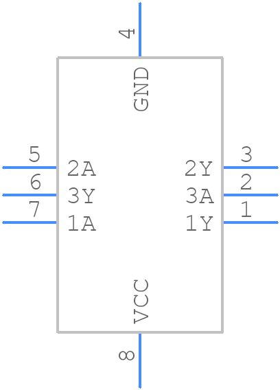 74LVC3GU04GM,125 - Nexperia - PCB symbol