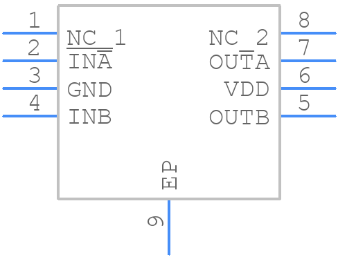 ISL89162FBEBZ - Renesas Electronics - PCB symbol