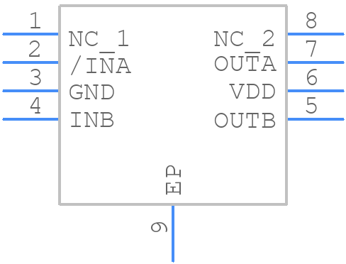 ISL89162FBEBZ-T - Renesas Electronics - PCB symbol