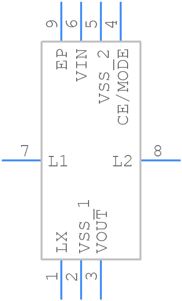 XCL205A333CR-G - Torex - PCB symbol