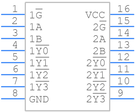 TC74VHC139FT - Toshiba - PCB symbol