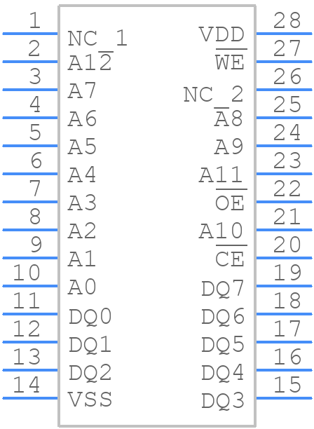 FM16W08-SGTR - Infineon - PCB symbol