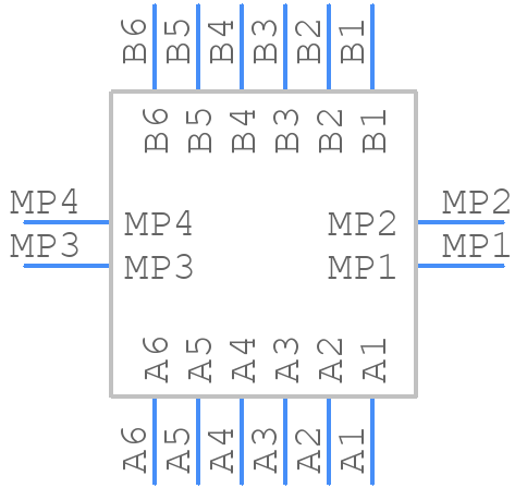 M55-7001242R - Harwin - PCB symbol