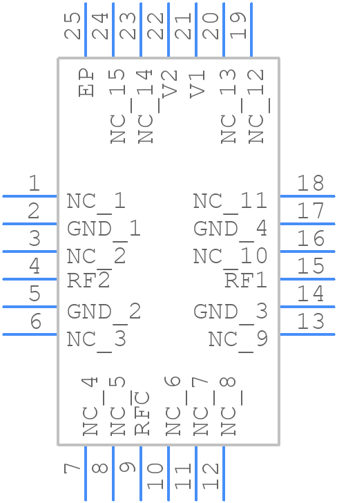 MASW-008322-TR1000 - MACOM - PCB symbol