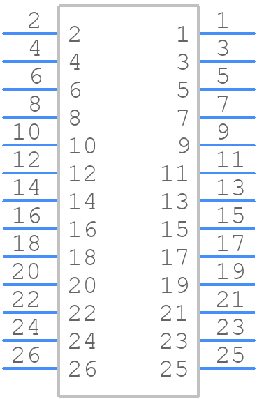 ERM8-013-09.0-TL-DV - SAMTEC - PCB symbol