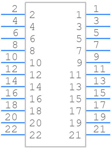 ERM8-011-09.0-S-DV-L-TR - SAMTEC - PCB symbol