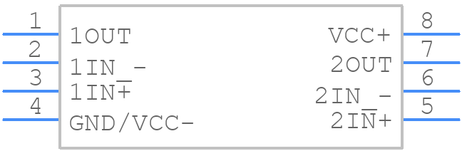 LMV822DRE4 - Texas Instruments - PCB symbol