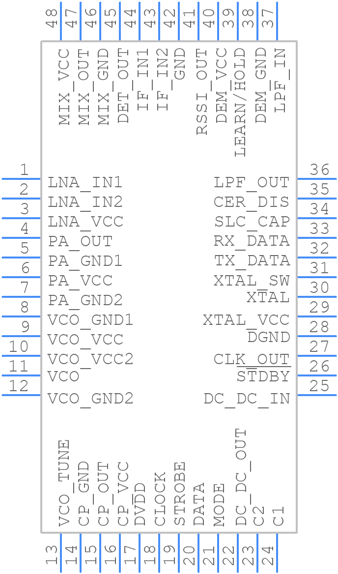 TRF6901PT - Texas Instruments - PCB symbol
