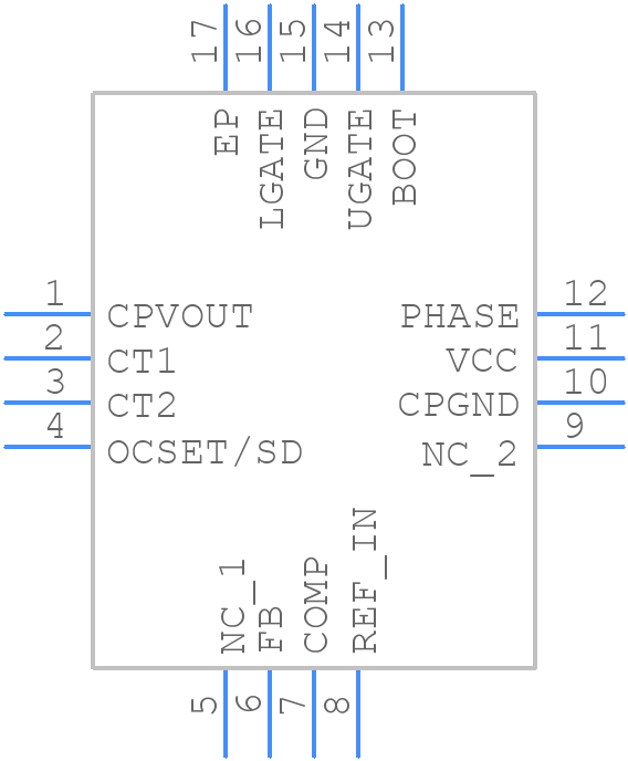 ISL6527ACR-T - Renesas Electronics - PCB symbol