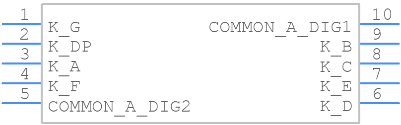 HDSM-541C - Avago Technologies - PCB symbol