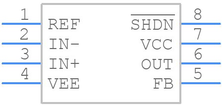 MAX4197ESA+ - Analog Devices - PCB symbol