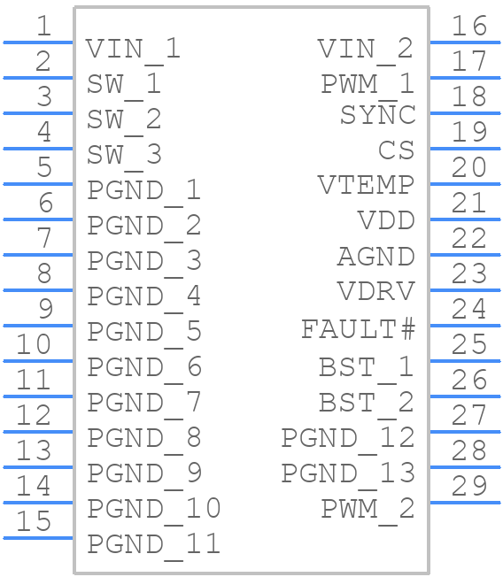 MP86945-AGVT-Z - Monolithic Power Systems (MPS) - PCB symbol