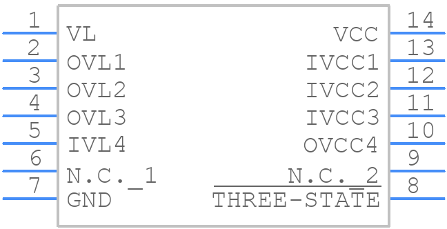 MAX3392EEUD+ - Analog Devices - PCB symbol