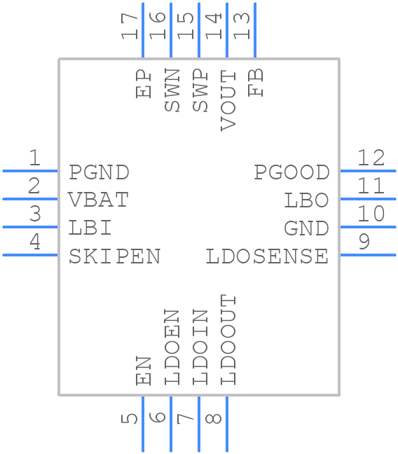 TPS61120RSARG4 - Texas Instruments - PCB symbol