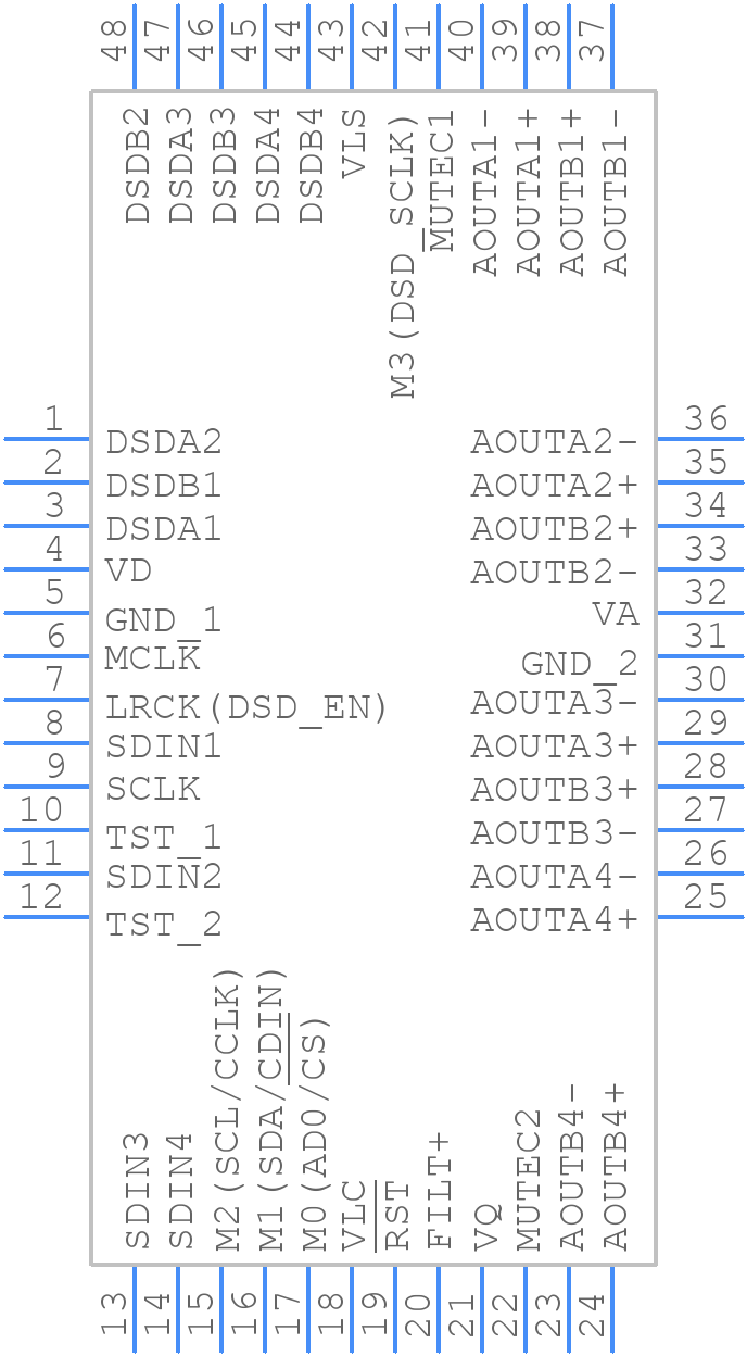 CS4382A-CQZ - Cirrus Logic - PCB symbol