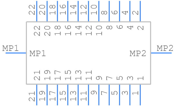 213227-2231 - Molex - PCB symbol