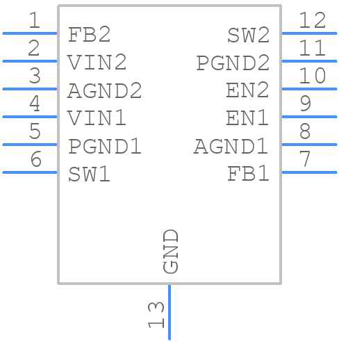 PAM2319AYAA - Diodes Incorporated - PCB symbol