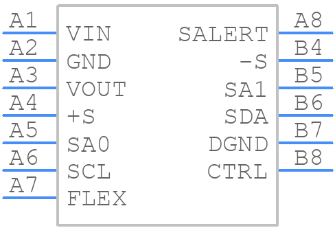 BMR4501002/020 - Flex Power Modules - PCB symbol