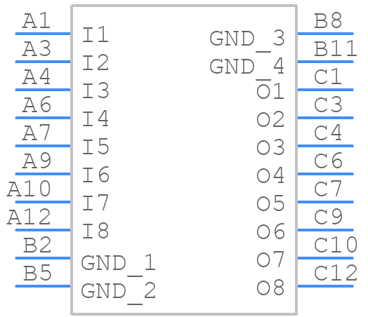 EMIF08-VID1F3 - STMicroelectronics - PCB symbol