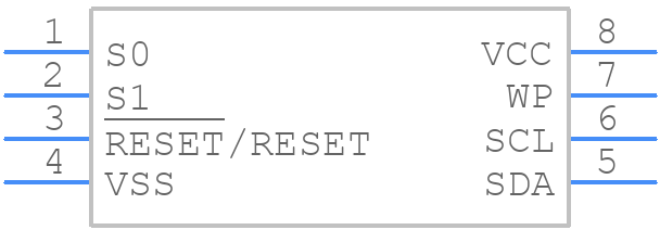 X4163S8IZ-2.7 - Renesas Electronics - PCB symbol