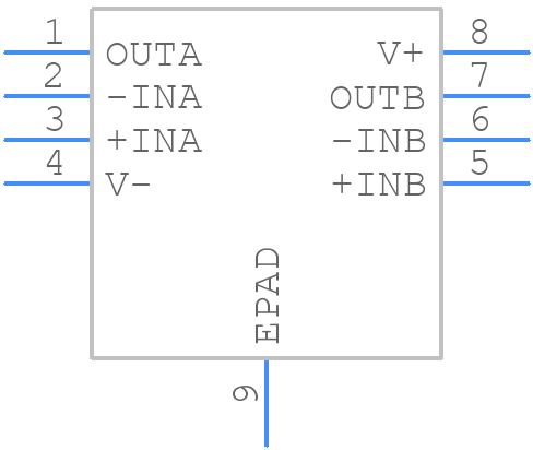 LT6231CDD#PBF - Analog Devices - PCB symbol
