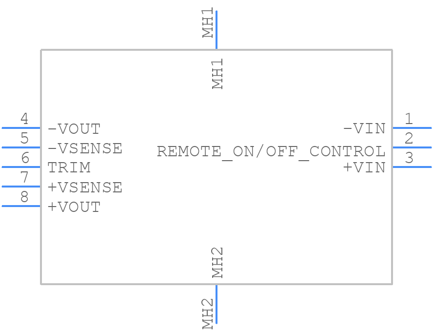 PKM7116ZAPIPLHS - Flex Power Modules - PCB symbol