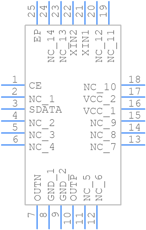 CDCE421RGET - Texas Instruments - PCB symbol