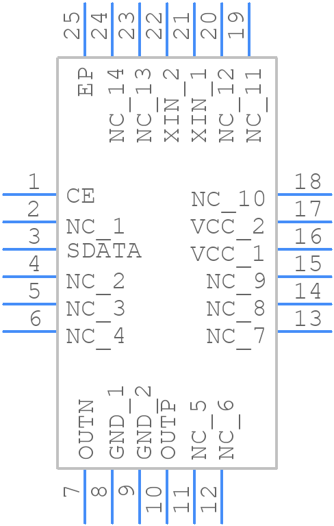 CDCE421RGETG4 - Texas Instruments - PCB symbol