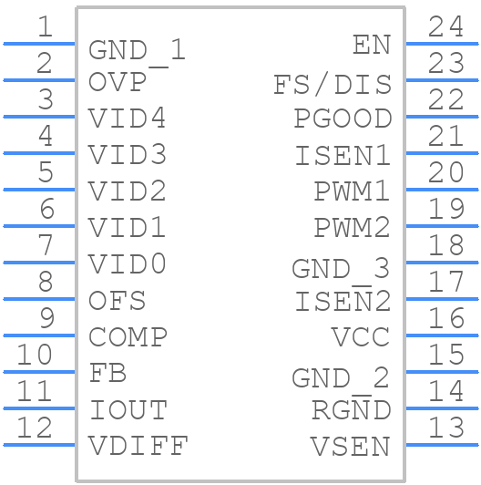 ISL6569ACB - Renesas Electronics - PCB symbol