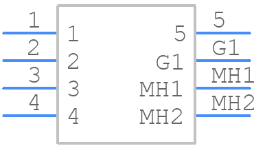 NC5MBV - Neutrik - PCB symbol