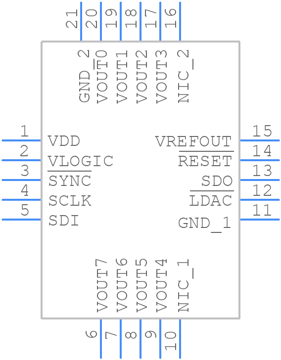 AD5676RACPZ-REEL7 - Analog Devices - PCB symbol