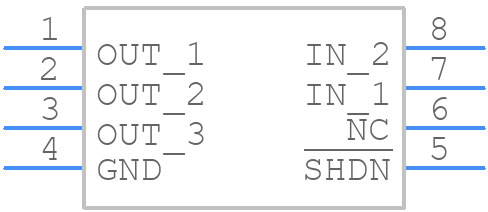 LT3020EMS8-1.5 - Analog Devices - PCB symbol