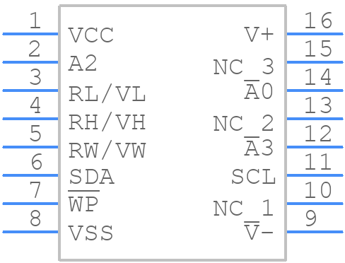 X9428YS16Z - Renesas Electronics - PCB symbol