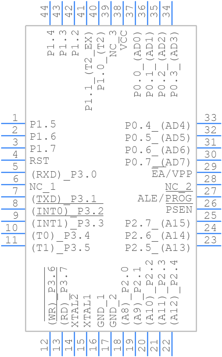 AT89C51RC-24AU - Microchip - PCB symbol