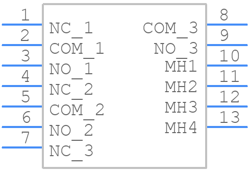 1003P1T1B1VS2QEH - E-Switch - PCB symbol