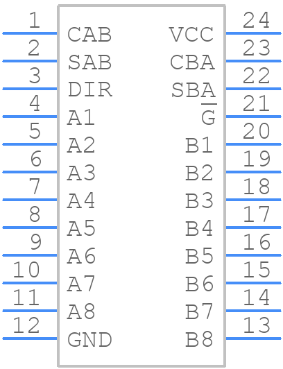 SN74LS648DWG4 - Texas Instruments - PCB symbol