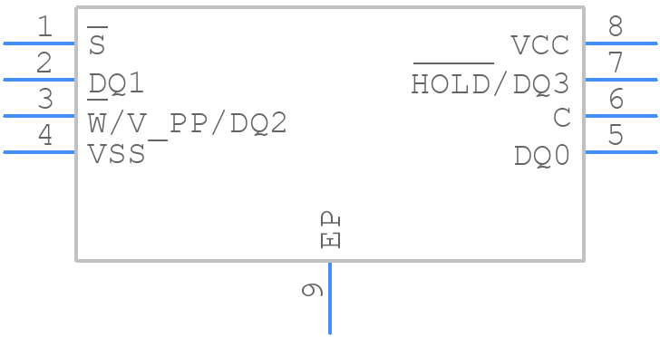 N25Q128A13BF840F - Micron - PCB symbol
